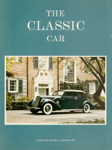 THE CLASSIC CAR 1981 SEPT - '38 LINCOLN TOURING CABRIOLET BRUNN,DELAGE D8 SS-100
